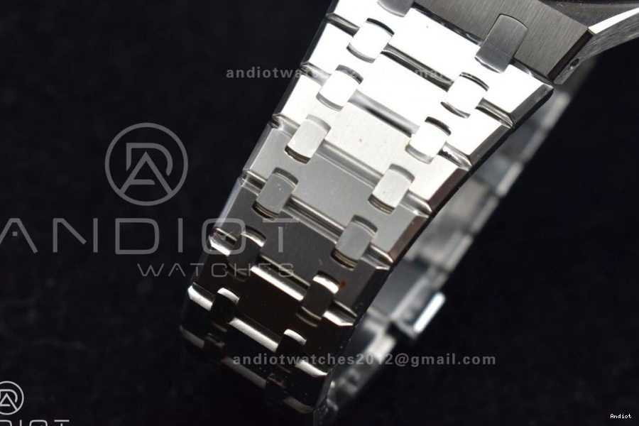 A4302 Super Royal Best SS on Clone 1:1 Dial APSF Blue 15500 Edition Oak Textured Bracelet 41mm SS 0507